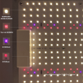 Panel LED de cambio de model modelable. Luz de cultivo